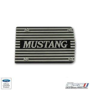 1960-1980 Mustang A/c Compressor Cover Plate, "mustang" Lettering, Die Cast Aluminum, Polished Finish 1960-1980 Mustang A/c Compressor Cover Plate, "mustang" Lettering, Die Cast Aluminum, Polished Finish