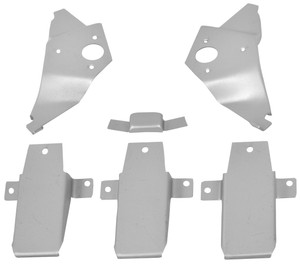 1967-1968 Mustang Roof Bracket Set 6 Piecess Fastback 1967-1968 Mustang Roof Bracket Set 6 Piecess Fastback