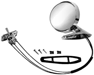 1965-1966 Mustang Mirror LH Remote Control 1965-1966 Mustang Mirror LH Remote Control