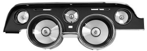 1968 Mustang Instrument Bezel Black with Lens 1968 Mustang Instrument Bezel Black with Lens