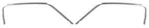 1967-1968 Mustang Roof Drip Rail Fastback Pair 1967-1968 Mustang Roof Drip Rail Fastback Pair