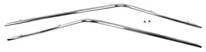 1971-1973 Mustang Drip Rail Molding Coupe 2 Pcs 1971-1973 Mustang Drip Rail Molding Coupe 2 Pcs