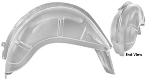 1965-1966 Mustang Wheelhouse Complete RH Coupe/Fastback