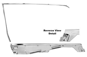 1965-1966 Mustang Door Window Frame Kit LH / Coupe 1965-1966 Mustang Door Window Frame Kit LH / Coupe