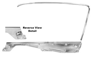 1965-1966 Mustang Door Window Frame Kit RH Fastback 1965-1966 Mustang Door Window Frame Kit RH Fastback
