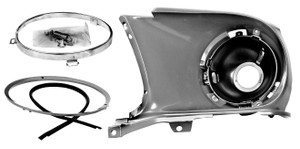 1967-1968 Mustang Headlamp Assembly LH 1967-1968 Mustang Headlamp Assembly LH