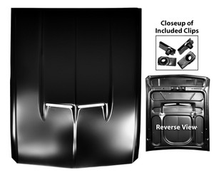 1967 Mustang Hood Steel Scooped Shelby