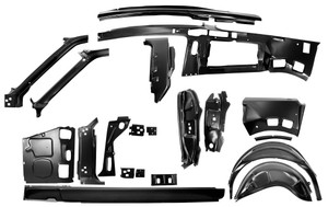 1967-1968 Mustang Quarter/Door Frame Assembly LH Fastback 1967-1968 Mustang Quarter/Door Frame Assembly LH Fastback