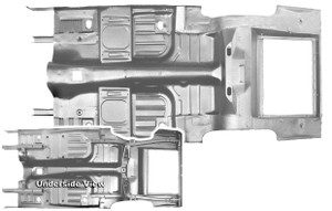 1965-1968 Mustang Floor/Trunk Pan Coupe/Fastback 1965-1968 Mustang Floor/Trunk Pan Coupe/Fastback