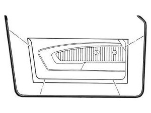 1965-1966 Door Weatherstrip 1965-1966 Door Weatherstrip