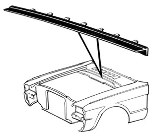 1965-1966 Firewall to Hood Seal