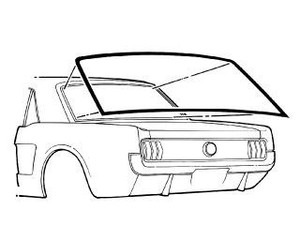 1965-1968 Coupe Rear Window Weatherstrip