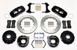 1965-1973 Mustang AERO4 Big Brake Rear Parking Brake Kit4 Piston 14" Rotor 2.50 Offset 1965-1973 Mustang AERO4 Big Brake Rear Parking Brake Kit4 Piston 14" Rotor 2.50 Offset
