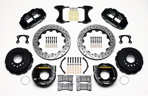 1965-1973 Mustang Forged Narrow Superlite 4R Big Brake Rear Parking Brake Kit - 4 Piston 12.88" Rotor 2.66 Offset - Wilwood 1965-1973 Mustang Forged Narrow Superlite 4R Big Brake Rear Parking Brake Kit - 4 Piston 12.88" Rotor 2.66 Offset - Wilwood
