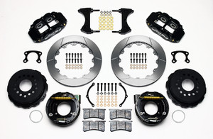 1965-1973 Mustang Forged Narrow Superlite 4R Big Brake Rear Parking Brake Kit4 Piston 12.88" Rotor 2.50 Offset 1965-1973 Mustang Forged Narrow Superlite 4R Big Brake Rear Parking Brake Kit4 Piston 12.88" Rotor 2.50 Offset