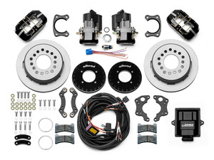 1965-1973 Mustang Forged Dynapro Low-Profile Rear Electronic Parking Brake Kit4 Piston 11" Rotor 2.50 Offset 1965-1973 Mustang Forged Dynapro Low-Profile Rear Electronic Parking Brake Kit4 Piston 11" Rotor 2.50 Offset