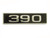 1969 390 Hood Scoop Emblem