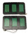 1969 Mustang LED Tail Light Inserts - DD