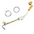 Fuel Sending Unit For Non-EFI With 33 Gallon Tank 3/8" Stainless Steel - ACP