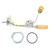 Fuel Sending Unit For 19 Gallon Rear Mounted Tank 5/16" Stainless Steel - ACP