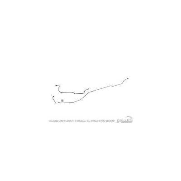 1967-1969 Rear End Housing Brake Lines, V8, 8"