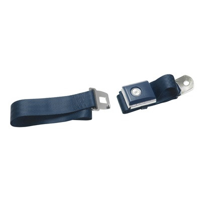 1964-1973 Mustang Push Button Seat Belt, Dark Blue