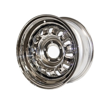 68-69 Mustang Chrome Styled Steel Wheel, 15x7