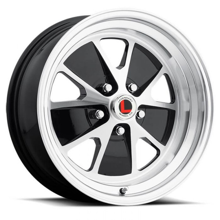Legendary Wheels Styled17x75x4.54.25 BSGloss Black/Machined