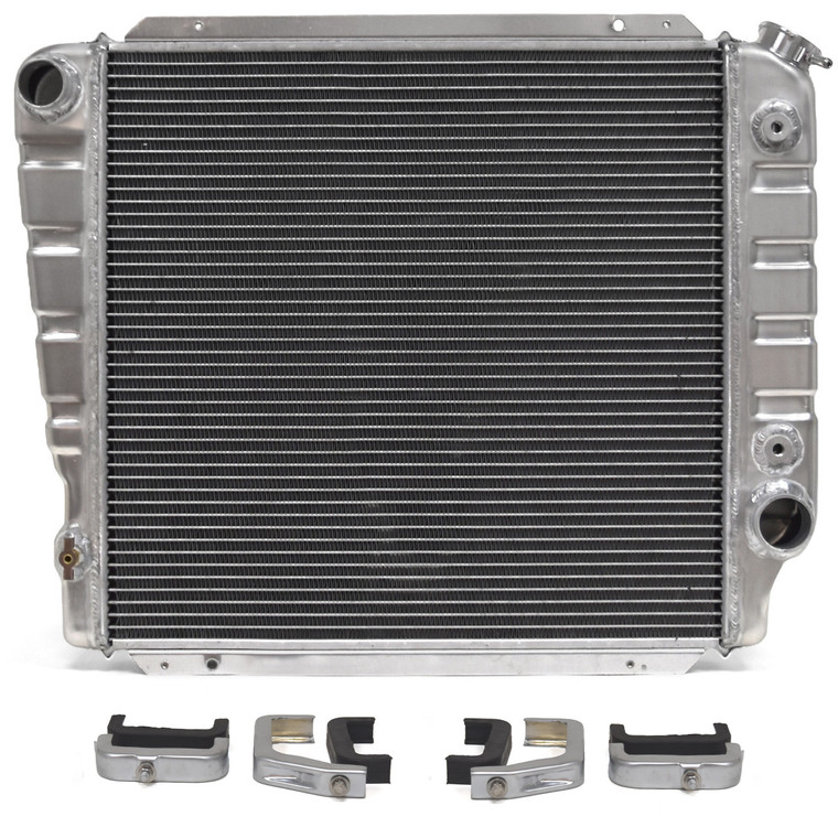 1966-1977 Ford Bronco Maxcore 3-Row OE-Style Aluminum Radiator With Brackets 20" V8