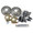 1964-1973 Mustang Rear Disc Brake Conversion Kit, Drilled/Slotted Rotors