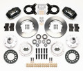 1965-1969 Mustang Forged Dynalite Front Disc Brake Kit4 Piston 11"Rotor  65-66 V8/67-69 All