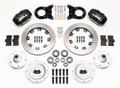 1965-1969 Mustang Forged Dynalite Front Disc Brake Kit4 Piston 12.19" Rotor 65-66 V8/67-69 All