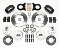 1970-1973 Mustang Forged Dynalite Front Disc Brake Kit4 Piston 11" Rotor