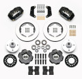 1965-1966 Mustang Forged Dynalite Front Disc Brake Kit4 Piston 10.75" Rotor 6 Cylinder