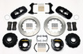 1965-1973 Mustang AERO4 Big Brake Rear Parking Brake Kit4 Piston 14" Rotor 2.50 Offset