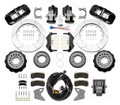 1965-1973 Mustang AERO4 Big Brake Rear Electronic Parking Brake Kit4 Piston 14" Rotor 2.50 Offset