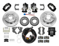1965-1973 Mustang Forged Dynalite Rear Electronic Parking Brake Kit4 Piston 12.19" Rotor 2.66 Offset