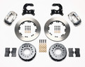 1965-1973 Mustang Forged Dynalite Pro Series Rear Brake Kit - 4 Piston 12.19" Rotor 2.66 Offset - Wilwood