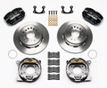 1965-1973 Mustang Dynapro Dust-Boot Rear Parking Brake Kit4 Piston 12.19" Rotor 2.66 Offset