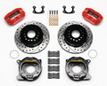 1965-1973 Mustang Dynapro Dust-Boot Rear Parking Brake Kit - 4 Piston 12.19" Rotor 2.50 Offset - Wilwood