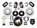 1965-1973 Mustang Forged Dynapro Low-Profile Rear Electronic Parking Brake Kit4 Piston 11" Rotor 2.50 Offset