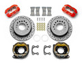 1965-1973 Mustang Forged Dynapro Low-Profile Dust Seal Rear Parking Brake Kit - 4 Piston 11" Rotor 2.66 Offset - Wilwood