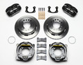 1965-1973 Mustang Forged Dynapro Low-Profile Rear Parking Brake Kit4 Piston 11" Rotor 2.66 Offset