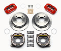 1964-1966 Mustang Forged Dynapro Low-Profile Rear Parking Brake Kit - 6 Cylinder 4 Piston 11" Rotor 2.80 Offset - Wilwood