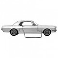 1971-1973 Mustang Door Weatherstrip - Foreign - DCMR