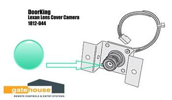Doorking 1812-044 Lexan Lens Cover Camera