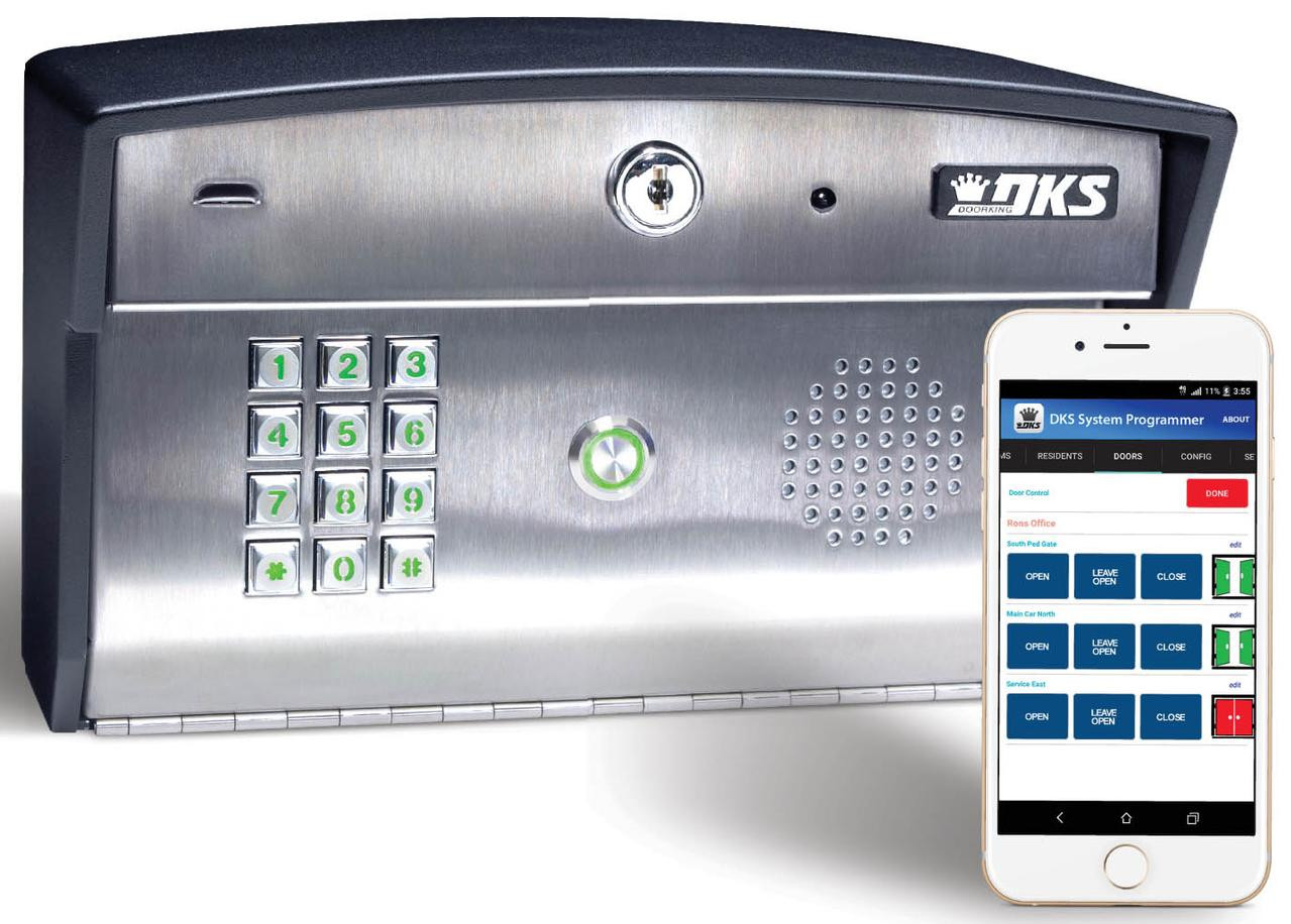 DoorKing 2112-082 eVolve Video Entry System – Surface Mount Curved