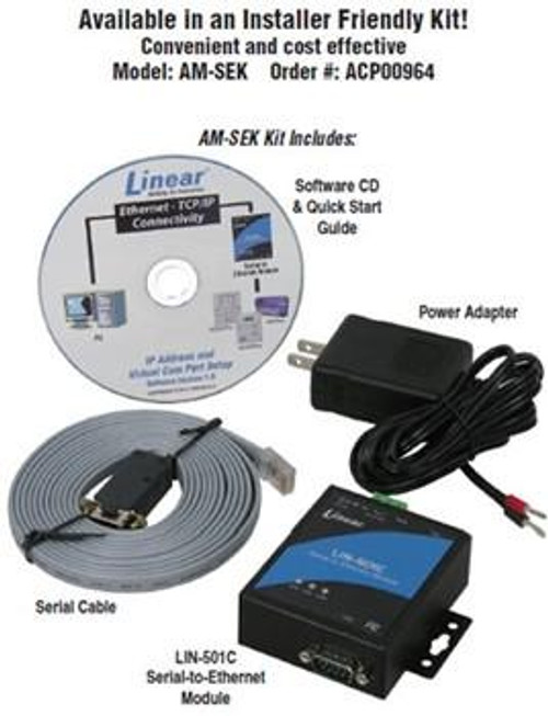 linear AM-SEK Serial to Ethernet Adapter Kit [ACP00964] [NO LONGER AVAILABLE]