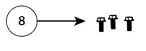 Genie 08-38437A.S Screws, M6 - 1 x 12 (3pk) 1 Genie 08-38437A.S Screws, M6 - 1 x 12 (3pk) 1
