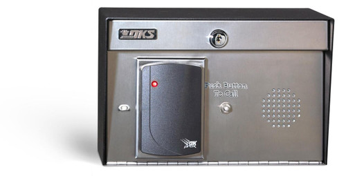 Doorking 1838-124 Call station w/DK Prox card reader. Doorking 1838-124 Call station w/DK Prox card reader.
